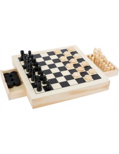 Kit de jeux Echecs, dames &...