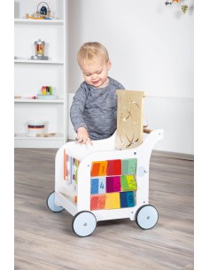 Chariot De Marche En Bois Pour Bebe Jouets Pour Apprendre A Marcher